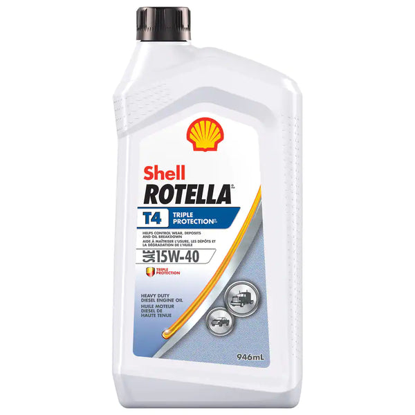 HUILE DIESEL SHELL ROTELLA T4 15W-40 946 ML